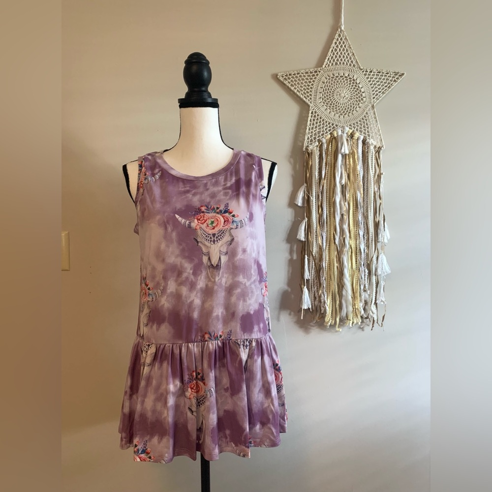 D O N A T E D Southwest shirt purple size small by Wonderland Orange NWT - Picture 1 of 7